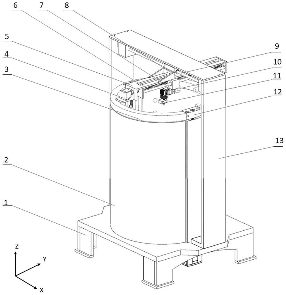 High-temperature-resistant fused deposition manufacturing printing device