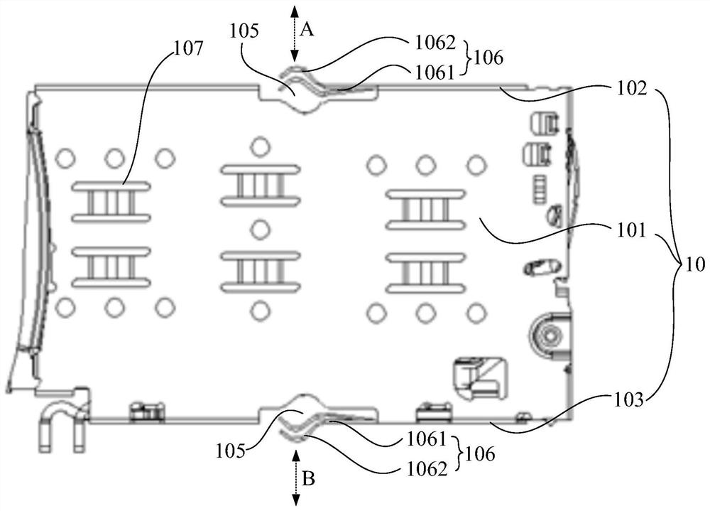 Card holder support, card holder assembly and electronic device