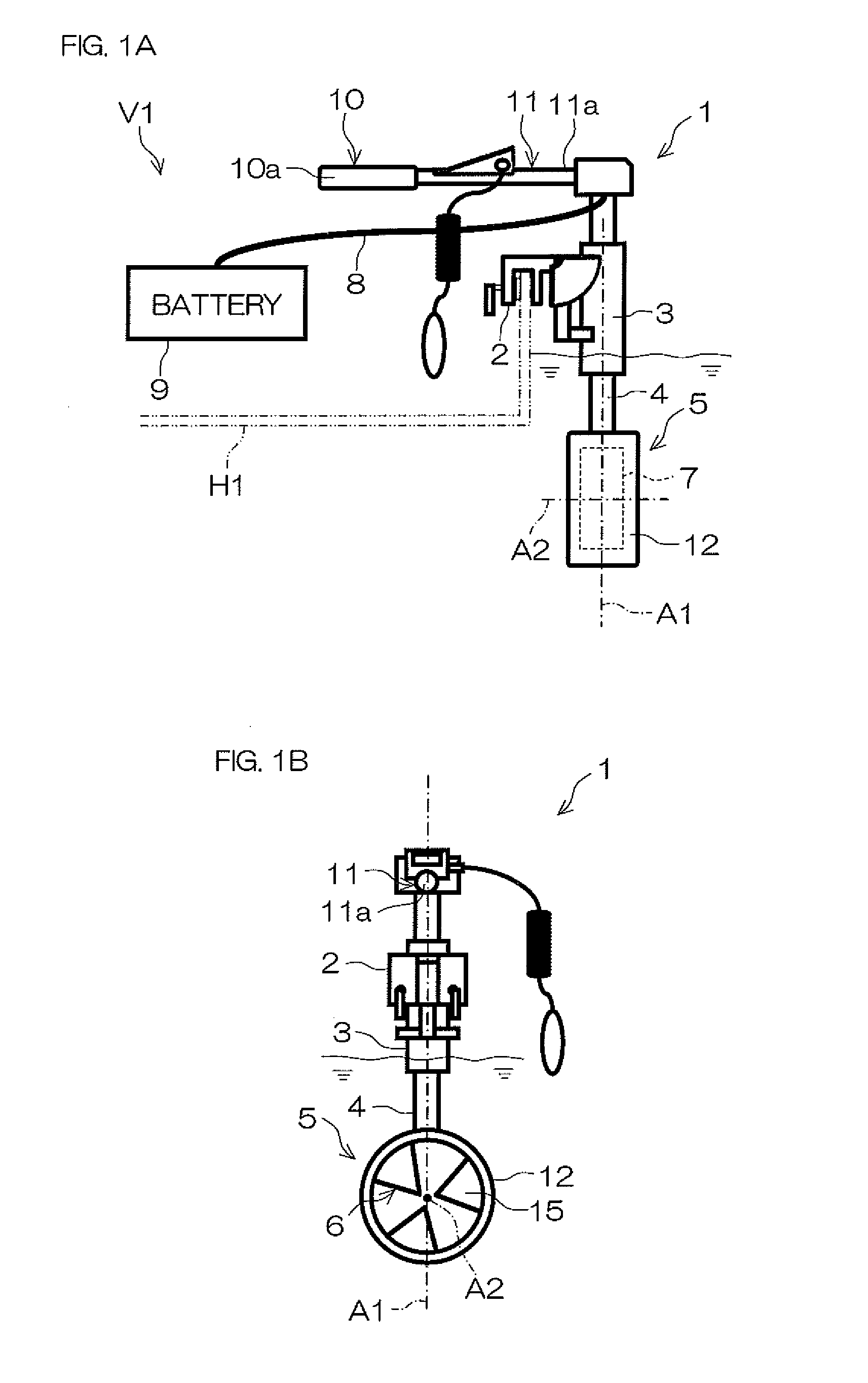 Marine vessel propulsion device