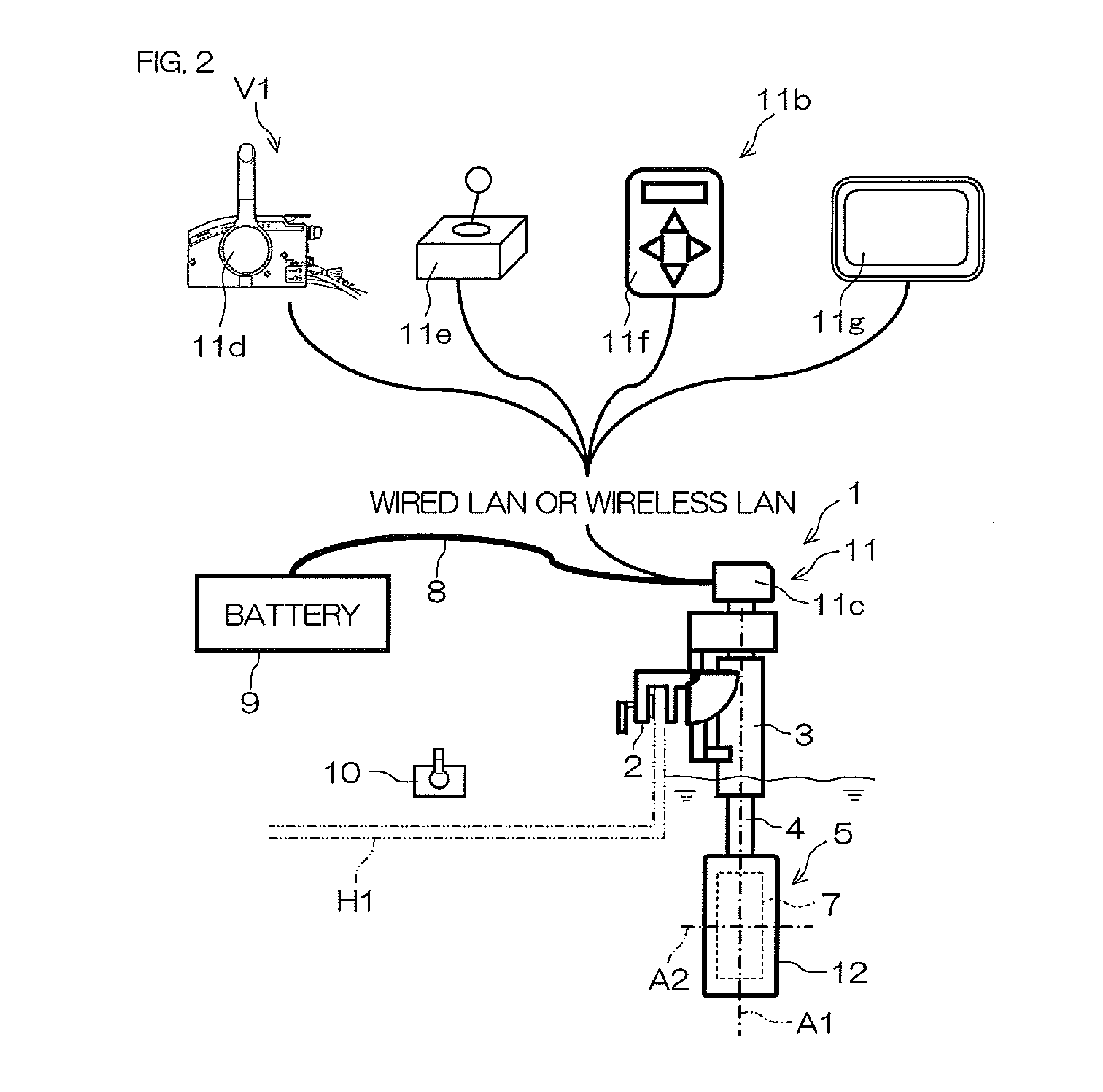 Marine vessel propulsion device