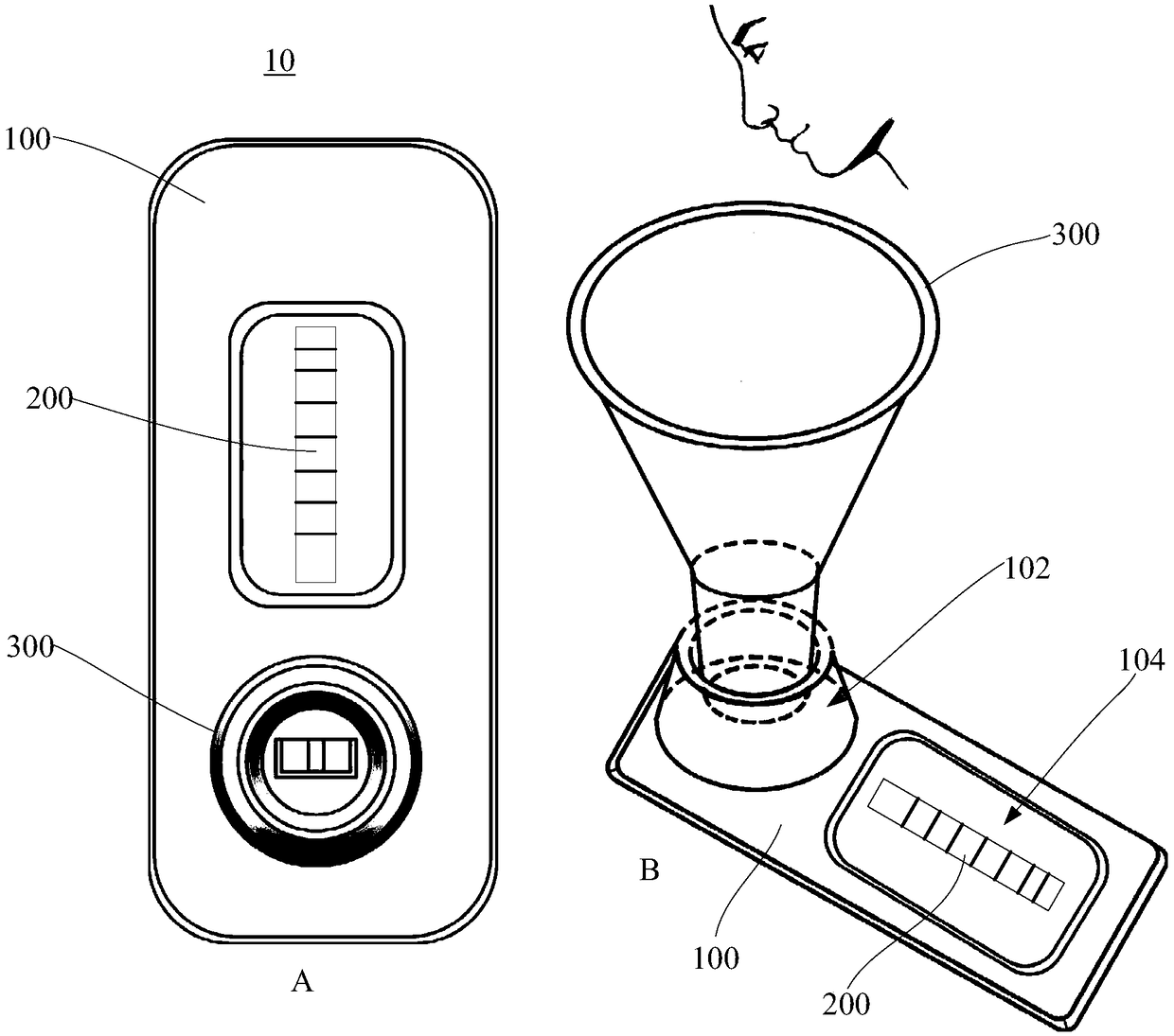 Six-item detection device for drugs and manufacturing method thereof