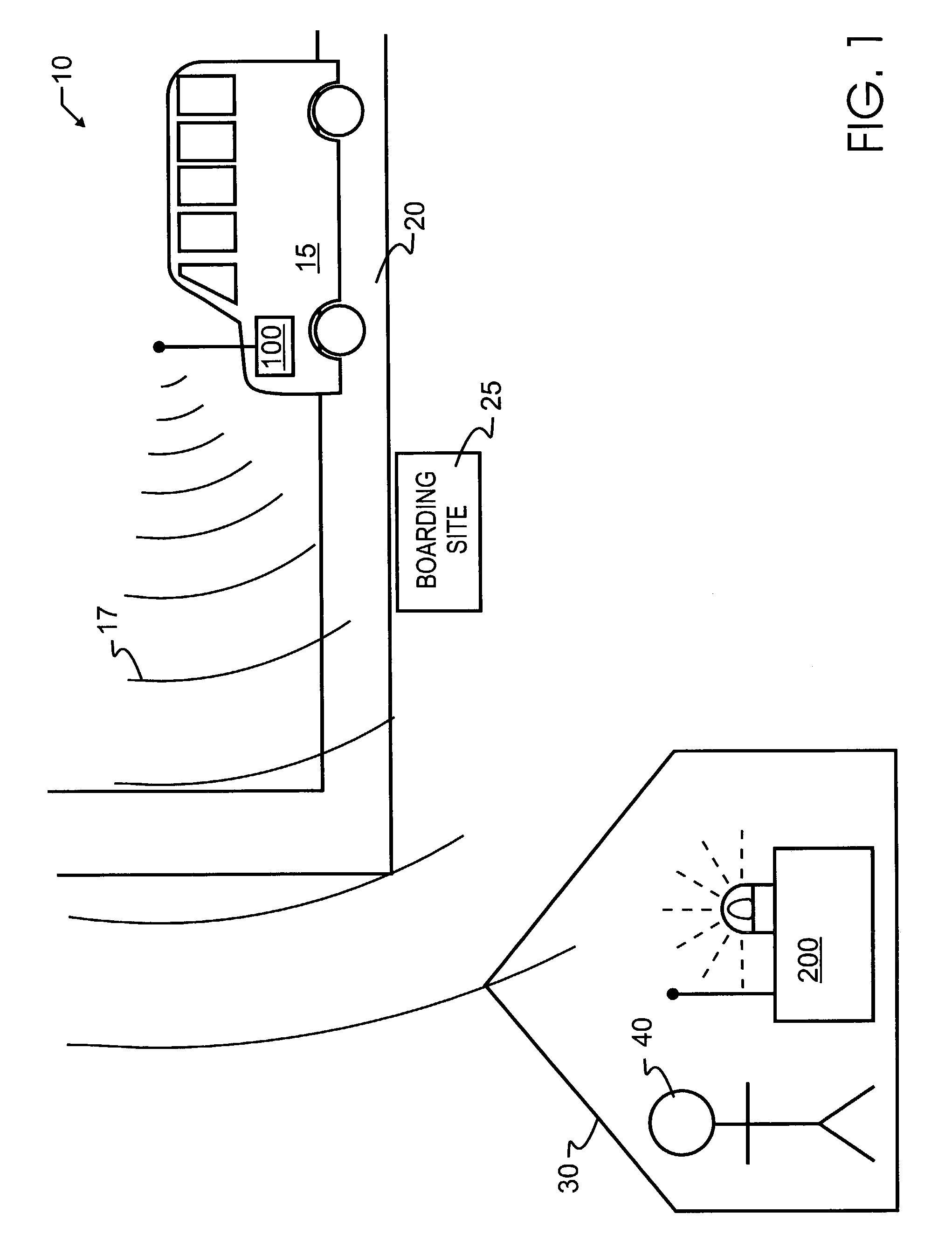 Transportation monitoring system for detecting the approach of a specific vehicle