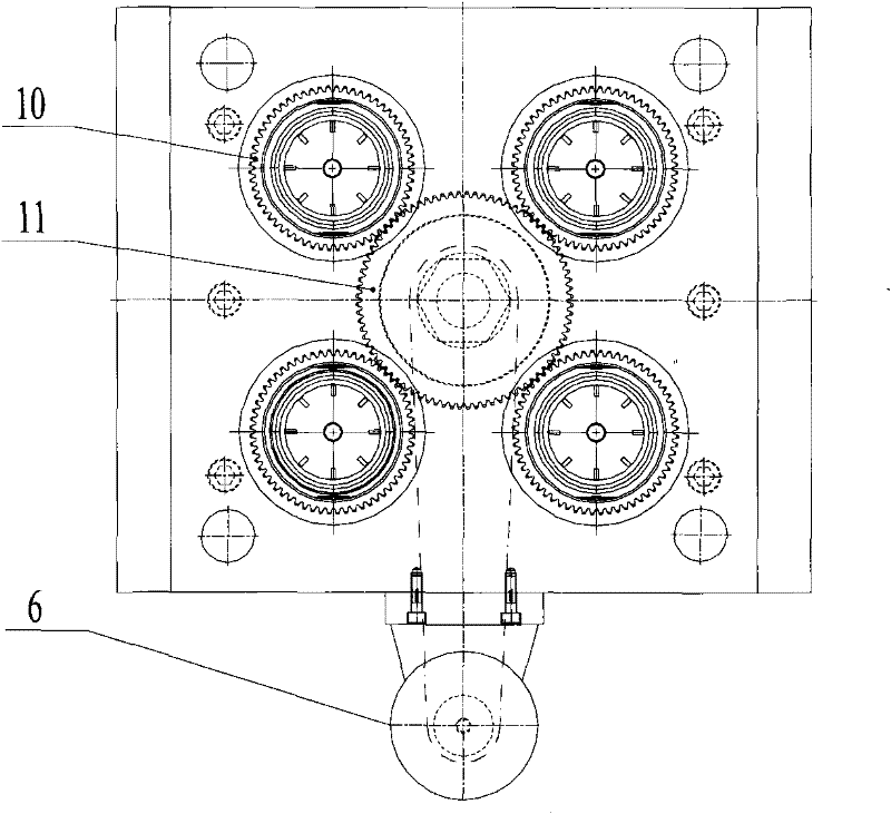 Synchronous automatic thread release mechanism for injection mold threads