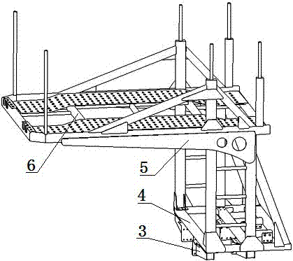 Top-carrying device for car transporting