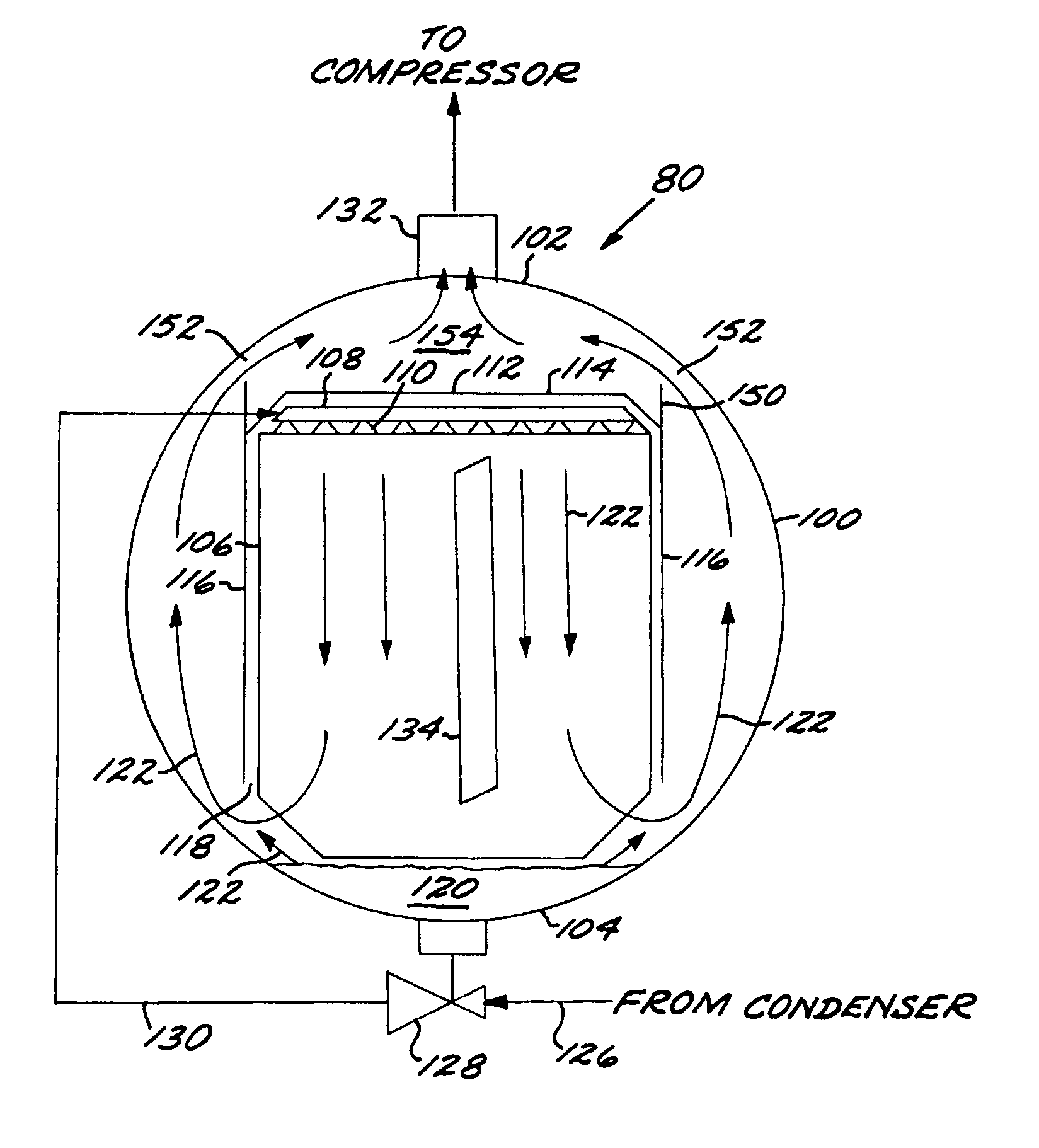 Falling film evaporator