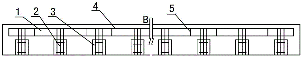 Structure and method for repairing cracks of oblique prestressed cement concrete pavement