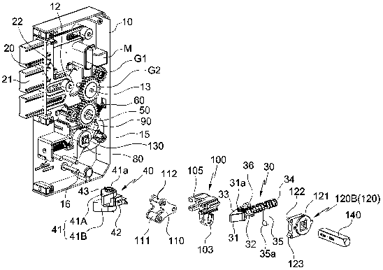 Mortise lock with restricted escape function and deadbolt pop-in function