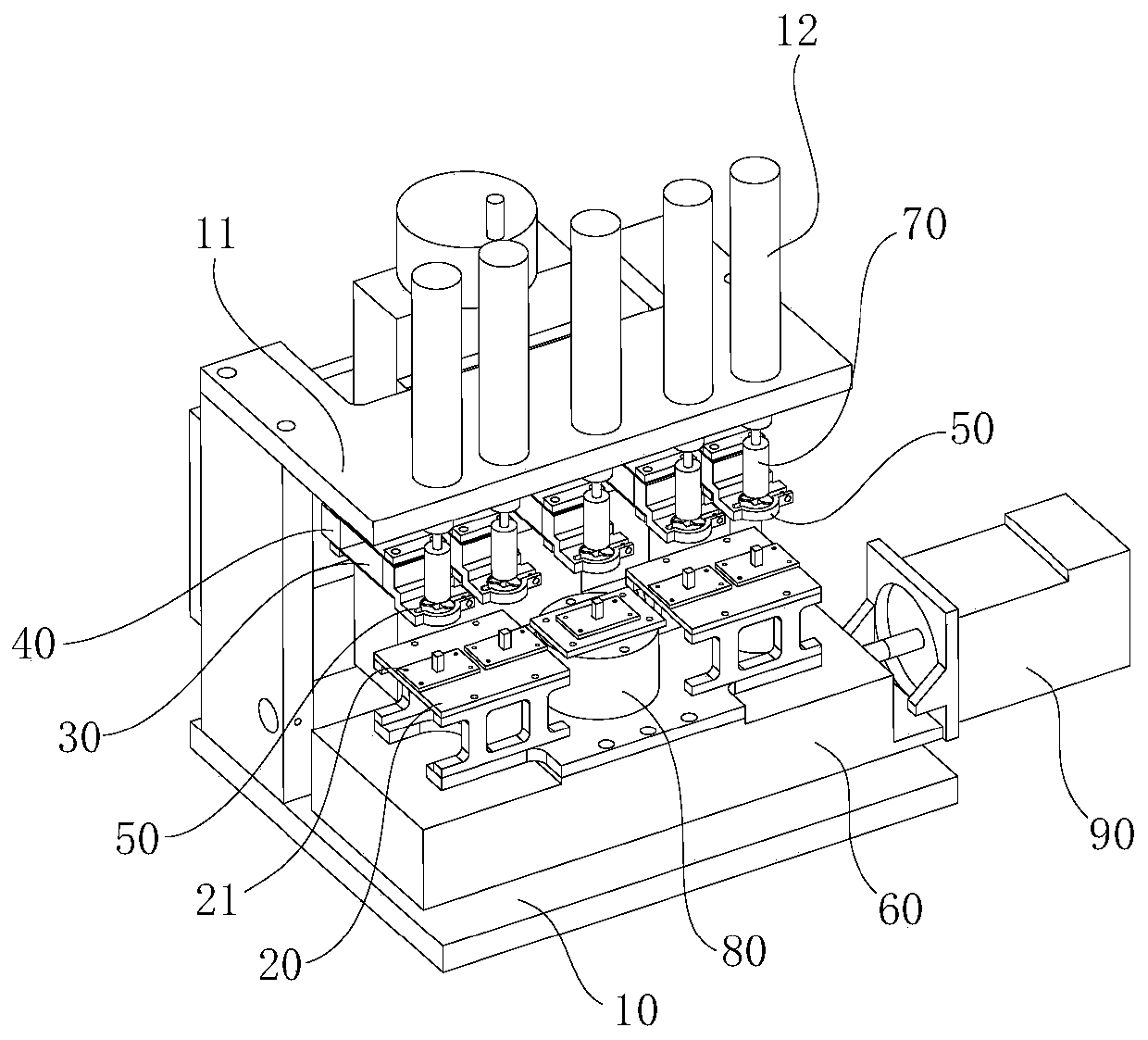 Multi-head plane reciprocating friction and wear testing machine