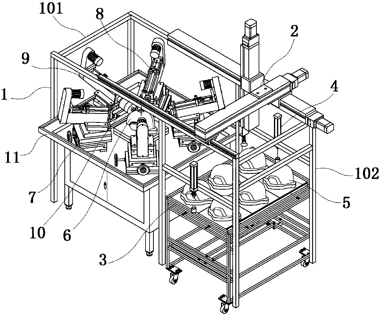 Drilling device for bulletproof helmets