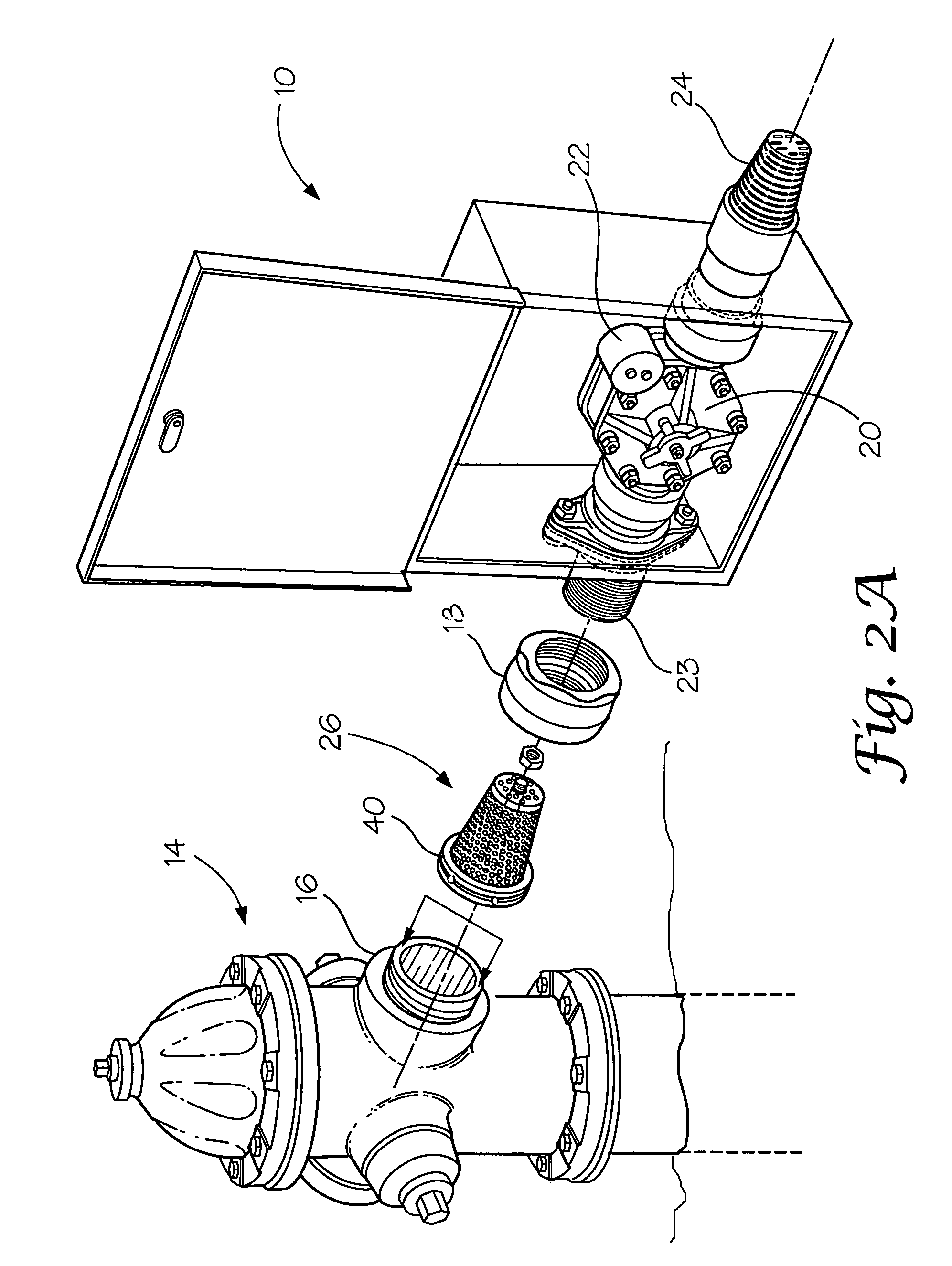 System for straining water