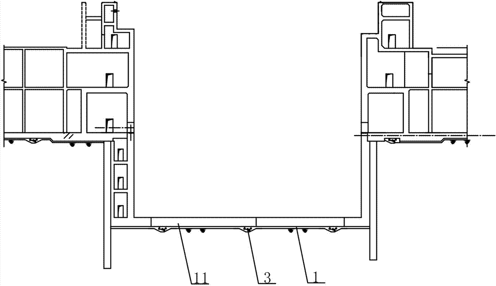 Pressure reduction and water drainage system under ultra-deep underground space structure bottom plate