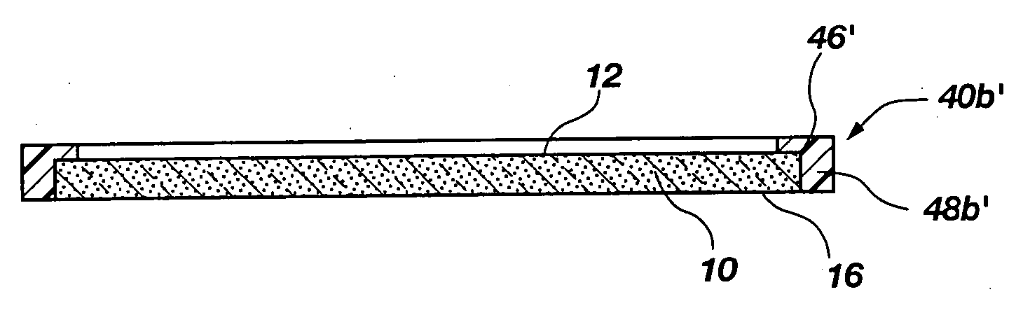 Support structure for thinning semiconductor substrates and thinning methods employing the support structure