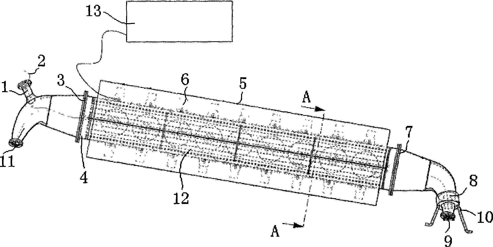 Cylinder tube-type sound wave comprehensive function coprocessor