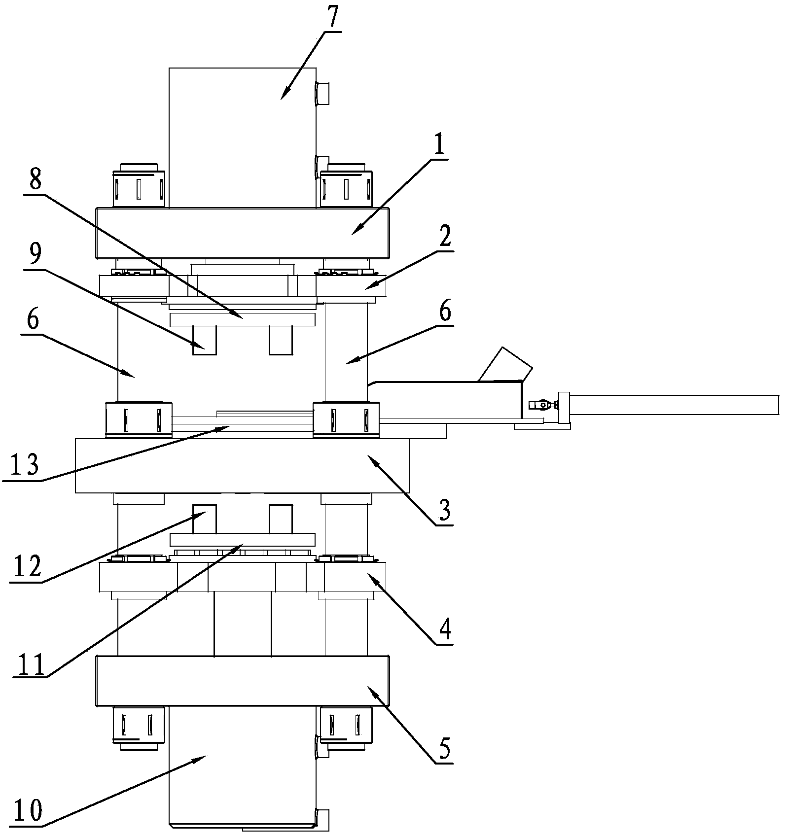 Tablet outlet device of tablet press capable of achieving clean powder-free tablet outputting and using method thereof