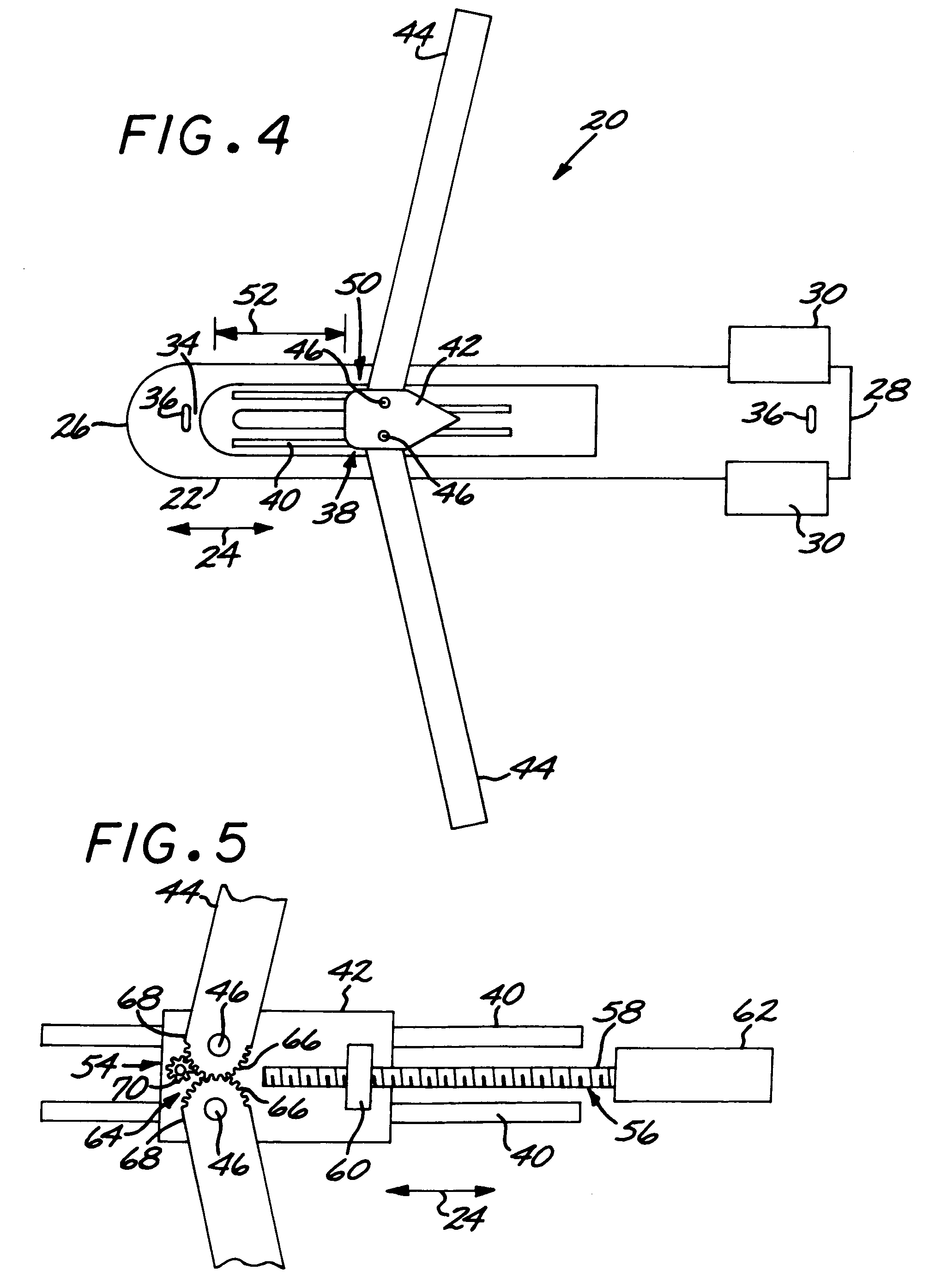 Winged vehicle with variable-sweep cantilevered wing mounted on a translating wing-support body