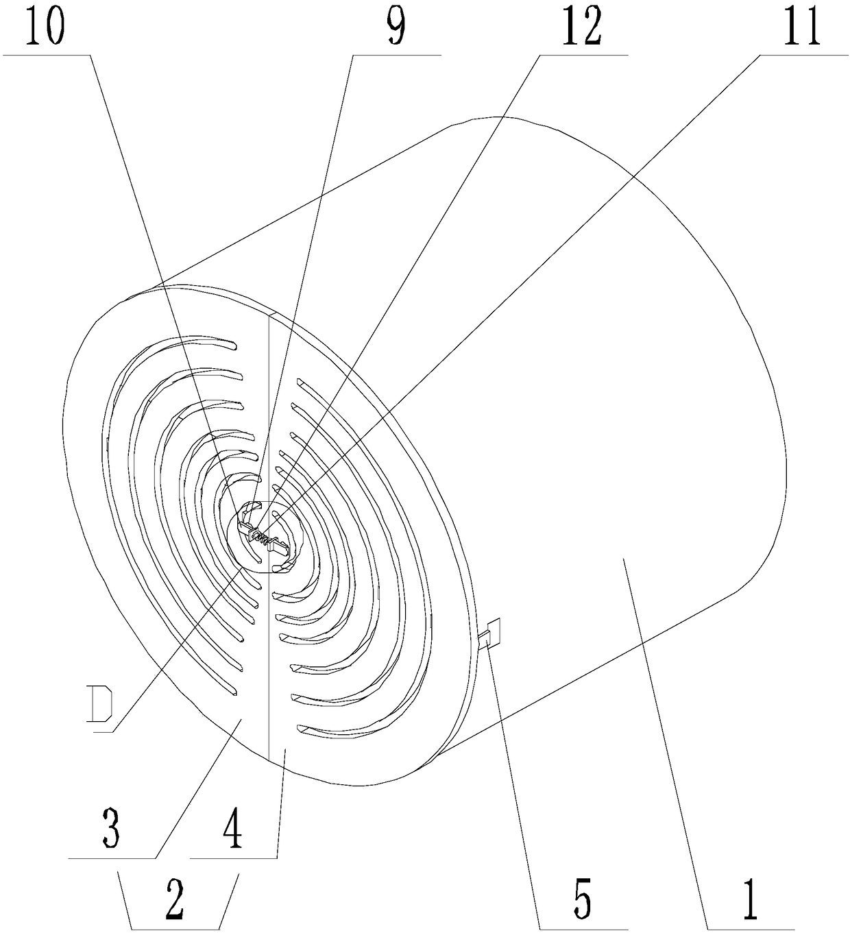 Fan device capable of improving the installation efficiency