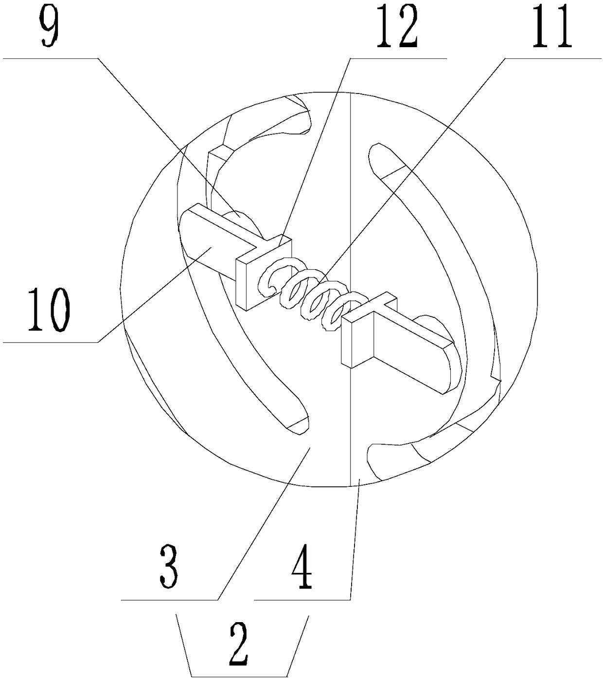 Fan device capable of improving the installation efficiency