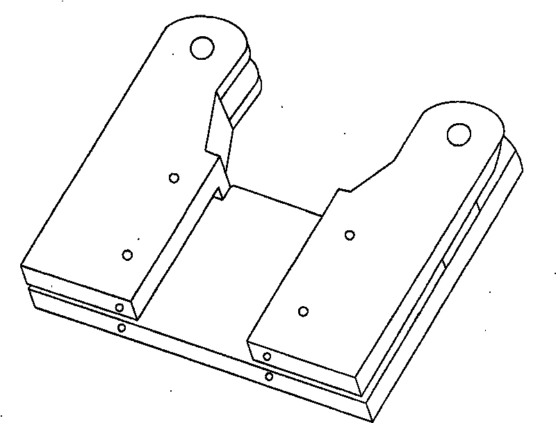 Butt welding machine high-strength lower clamp