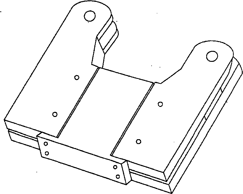 Butt welding machine high-strength lower clamp