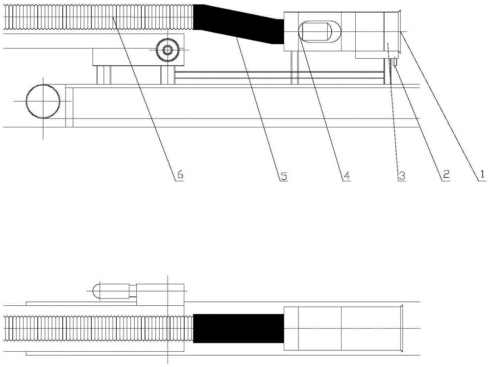 Ultrasonic atomization vibrating dust removal device for roadheader