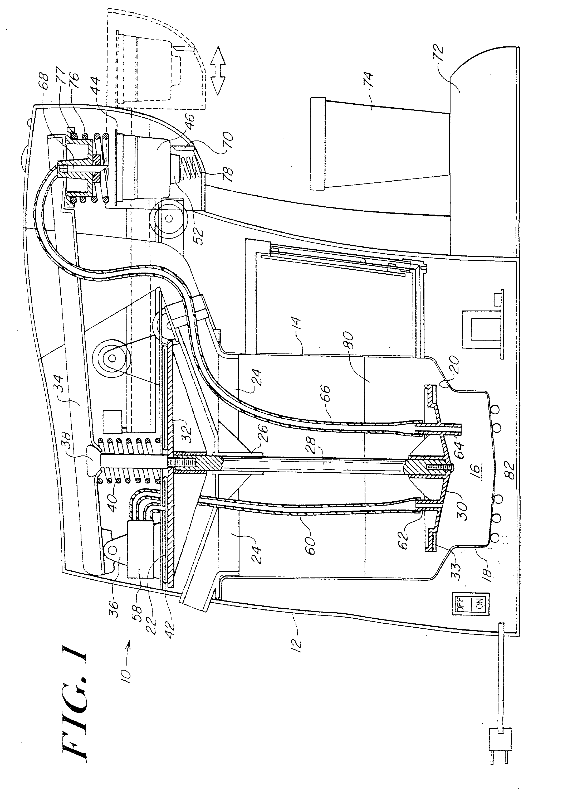 Two step puncturing and venting of single serve filter cartridge in a beverage brewer