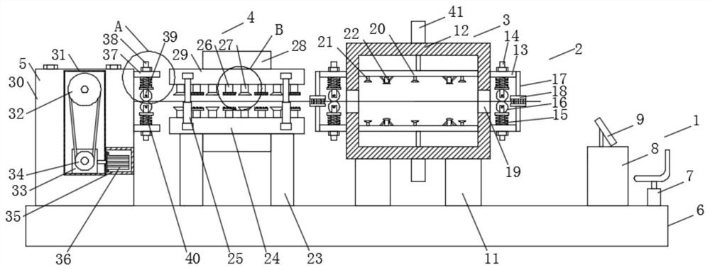 A detection device for textile defects