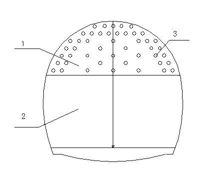 Ground stress release method for high ground stress soft rock tunnel positive step excavation