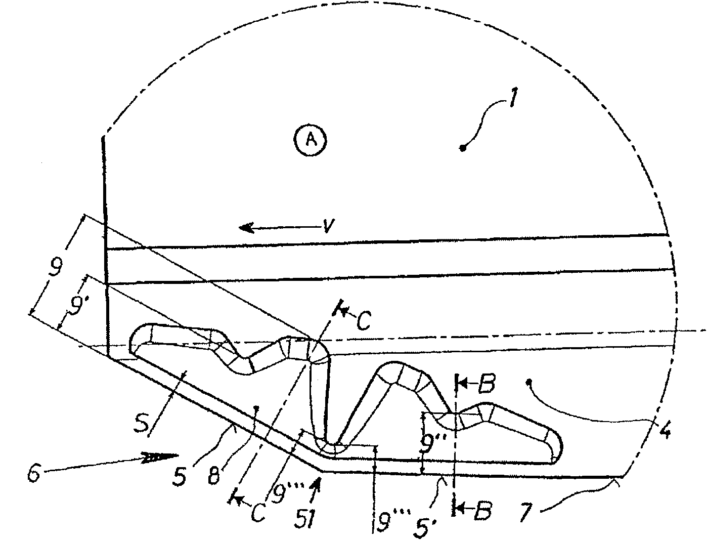 Reamer comprising a cutting plate