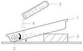 Steel bar planting construction method applied to inorganic anchoring material