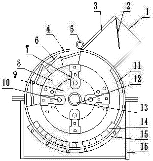 Hammer type crushing mill