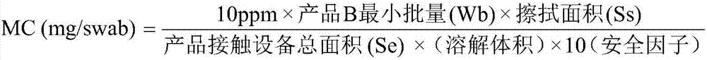 Residue detection method of sodium tetradecyl sulfate