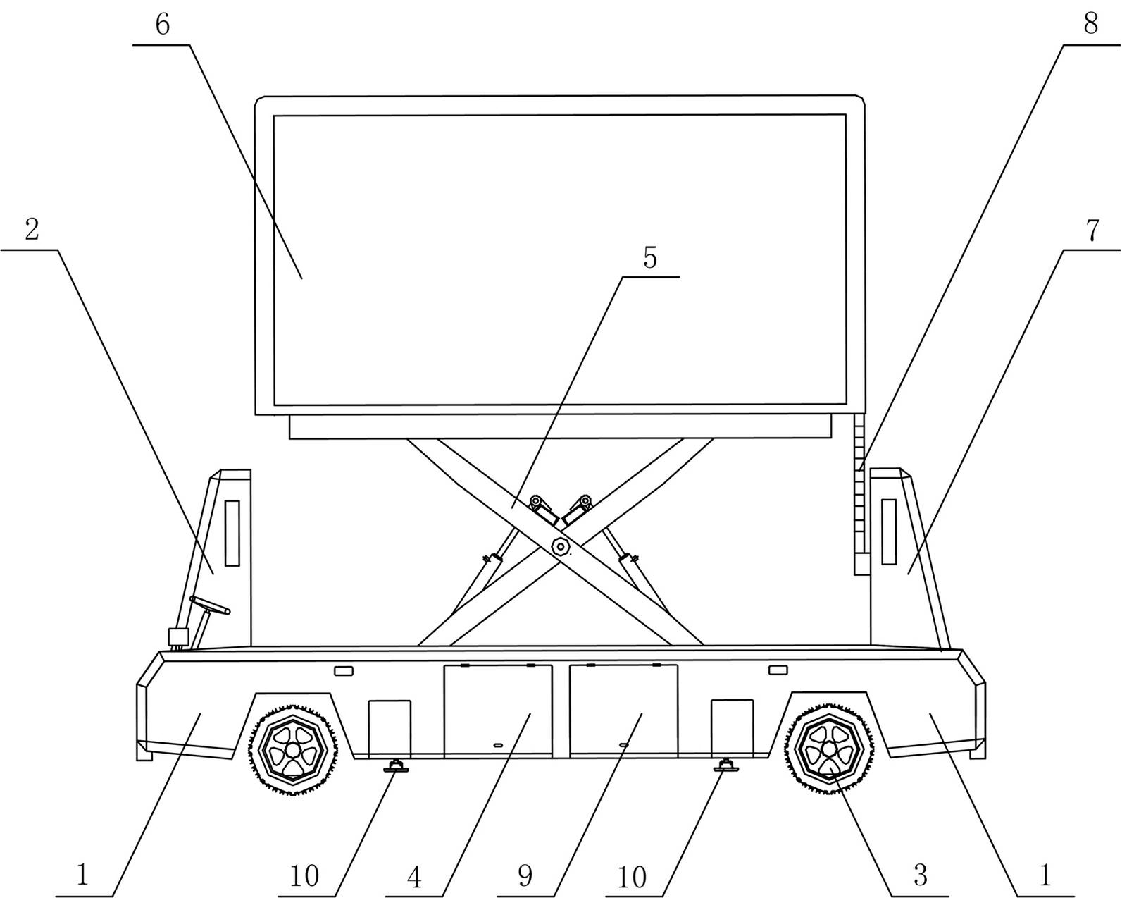 Electric advertising vehicle