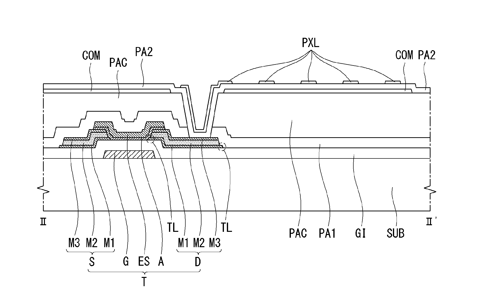 Thin film transistor substrate having metal oxide semiconductor and manufacturing the same