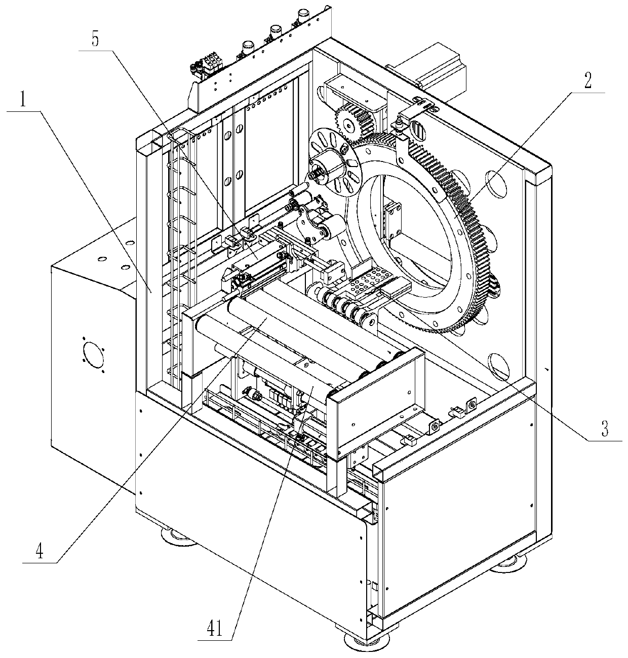 Automatic packaging tape winding system