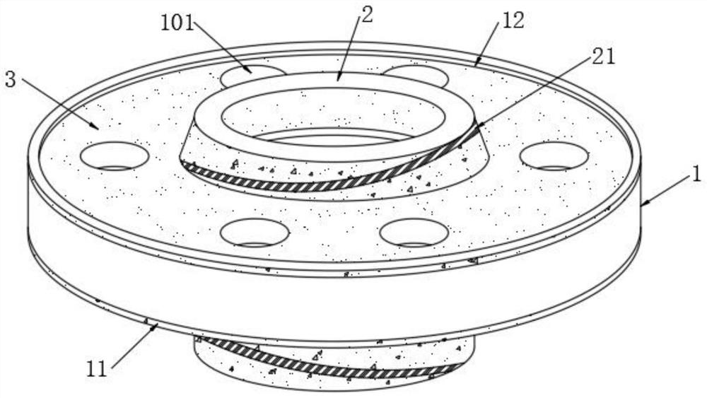 Pressure vessel flange and its processing method