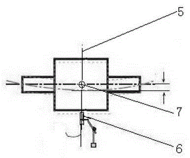 Dynamic rotary kiln supporting roller shaft deflection variation and cylinder bending measuring method and instrument