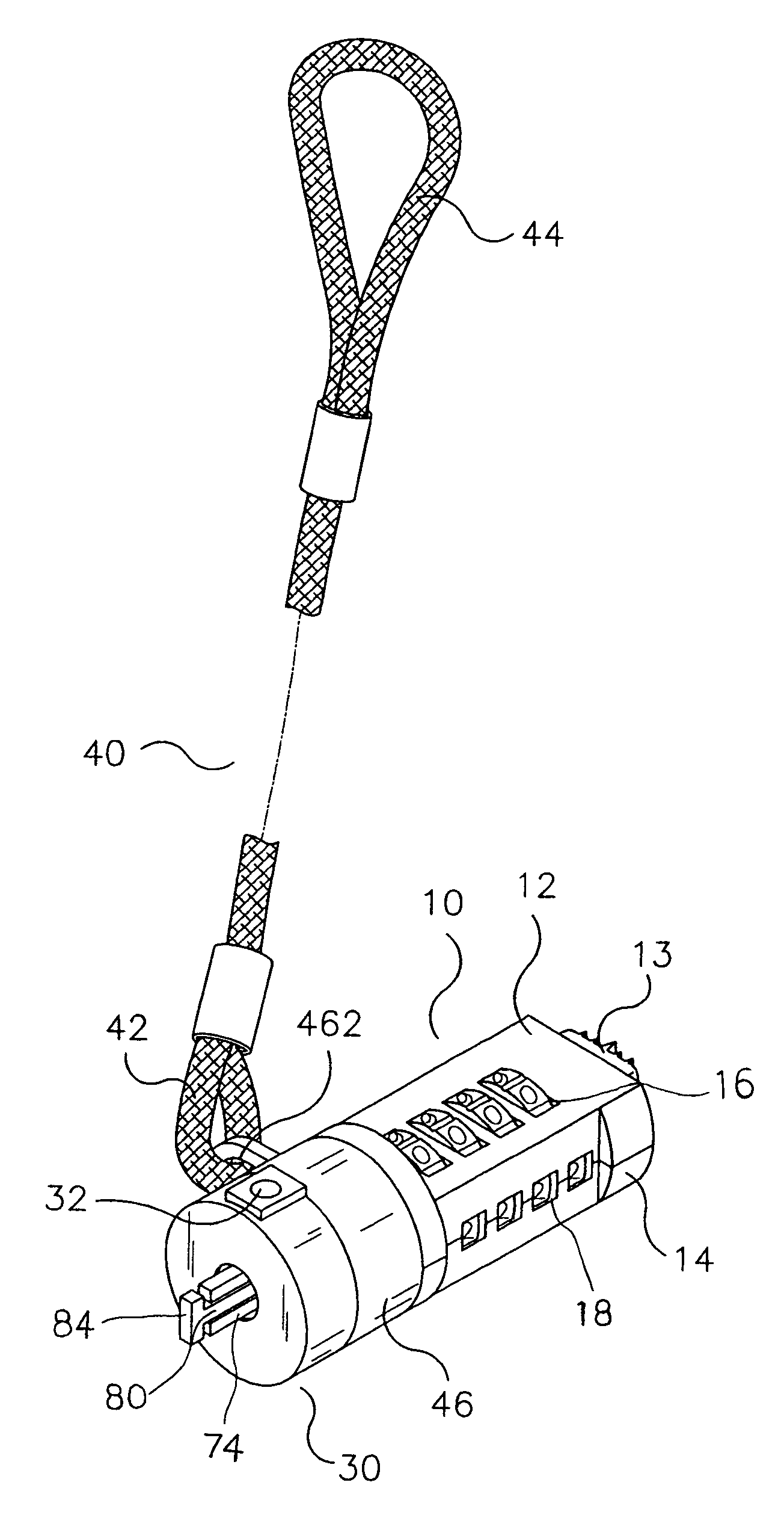 Number lock device for computer