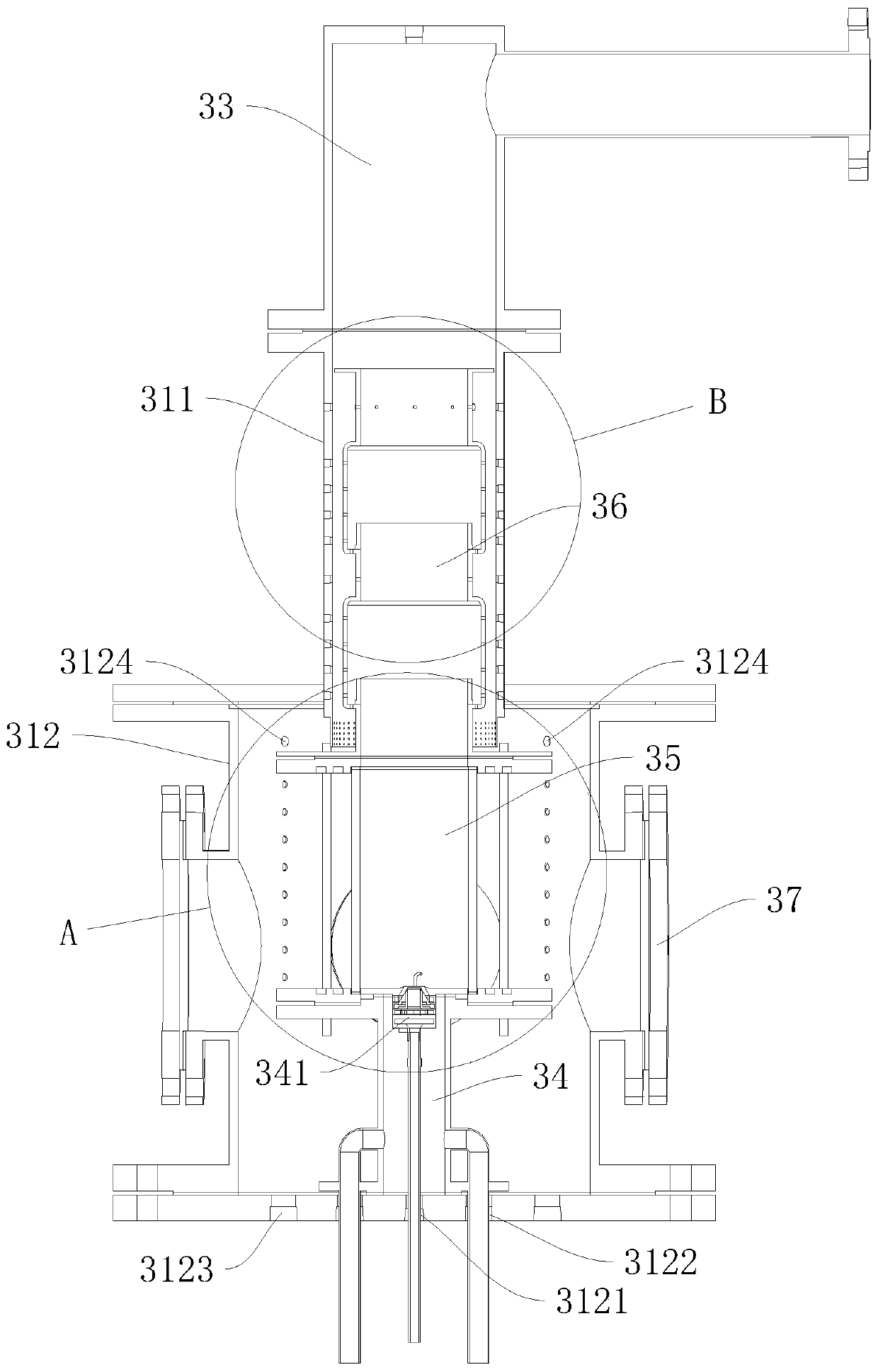 Aero-engine fuel combustion characteristic experiment detection system