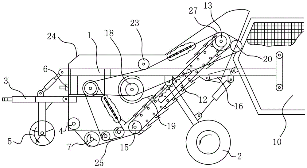 A separation and recovery machine for stubble and residual film