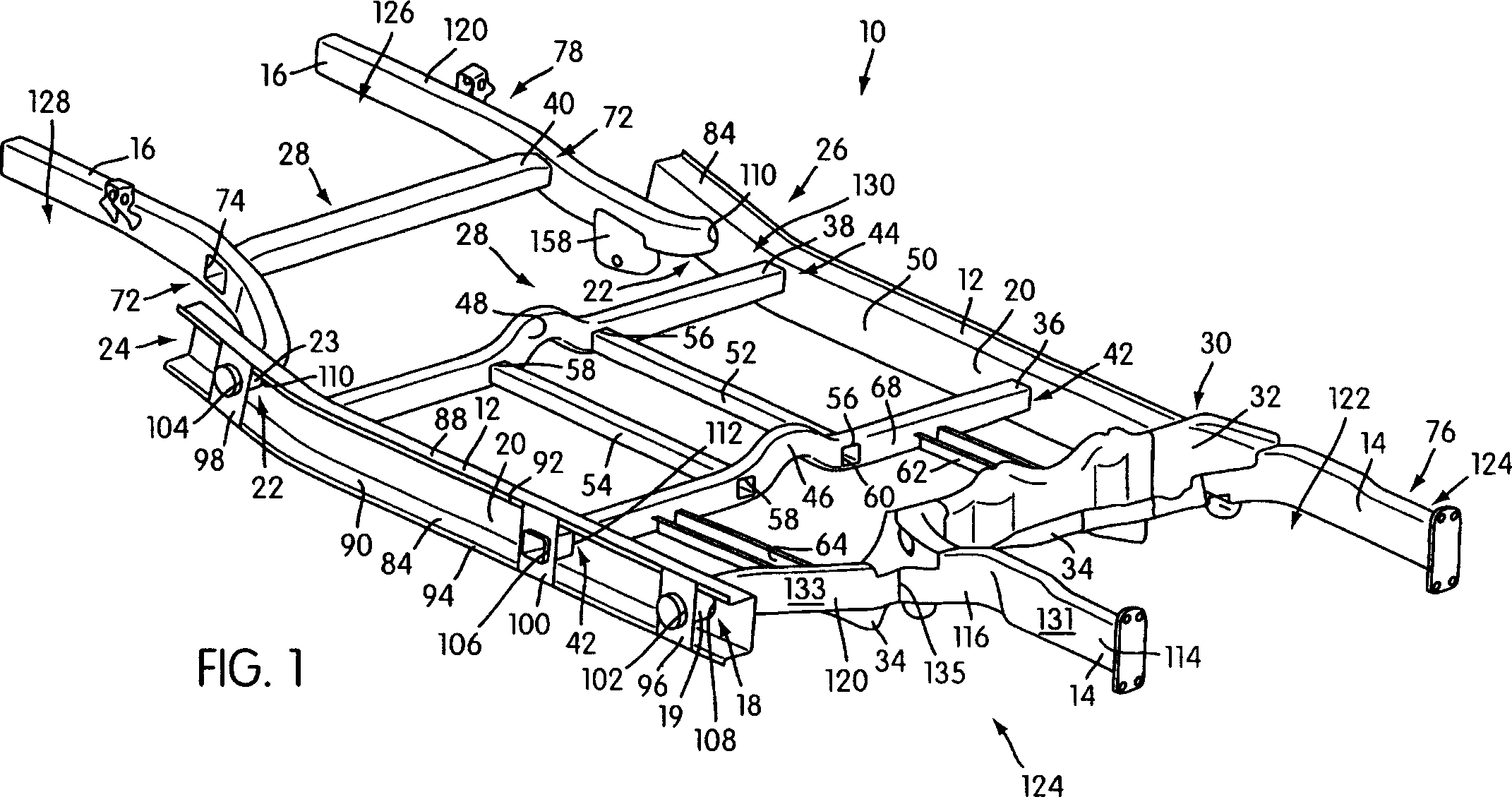 Modular underbody for a motor vehicle