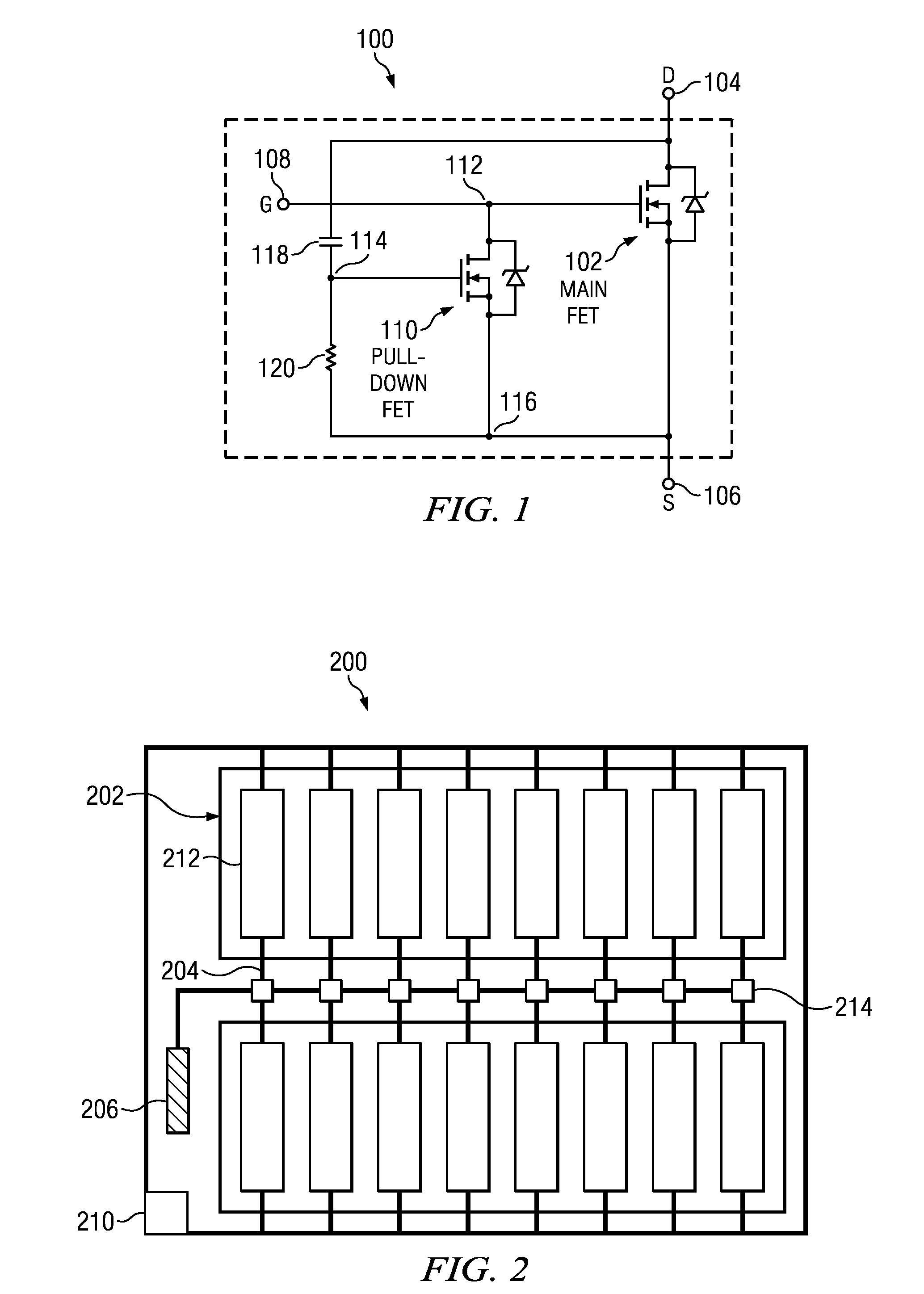 Mosfet with gate pull-down