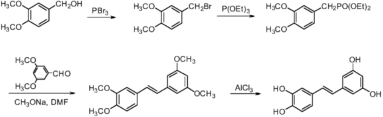 Synthesis method of piceatannol