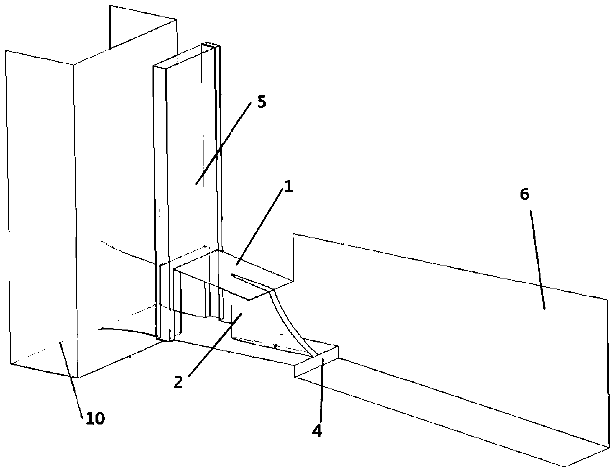 Full-section aerated hydraulic facility with pressure inlet of a multi-hole open channel