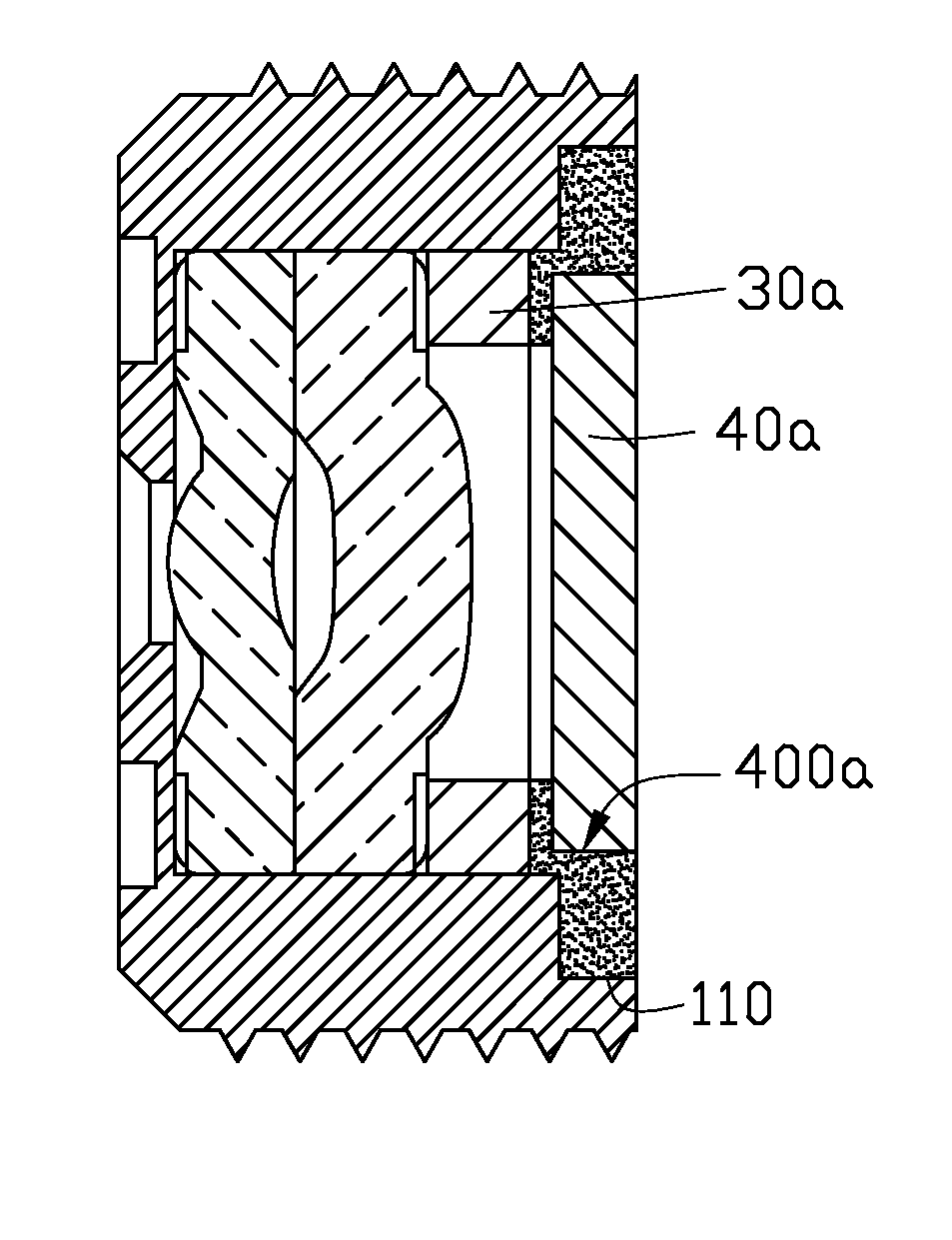 Optical module with adhesively mounted filter