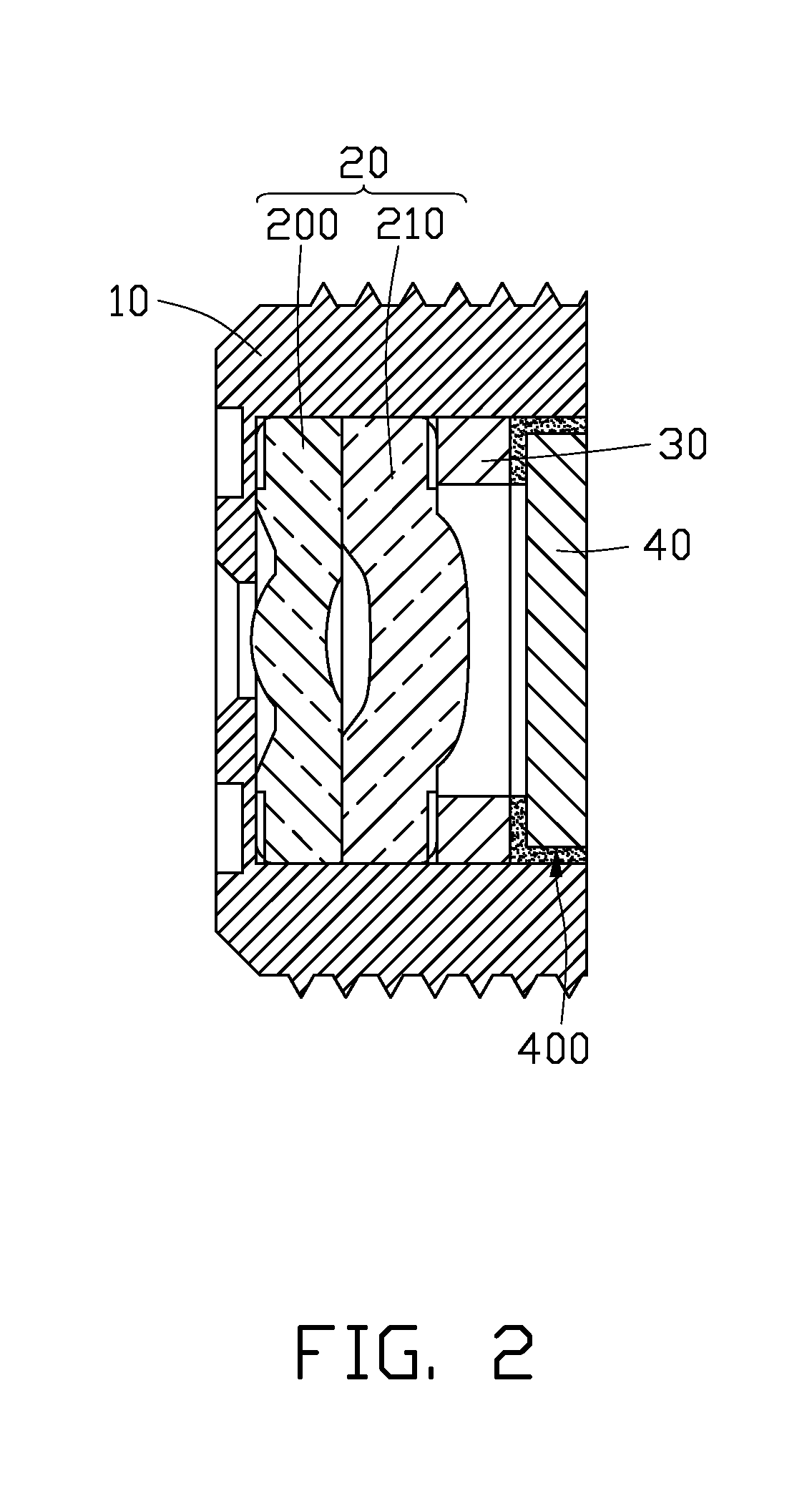 Optical module with adhesively mounted filter