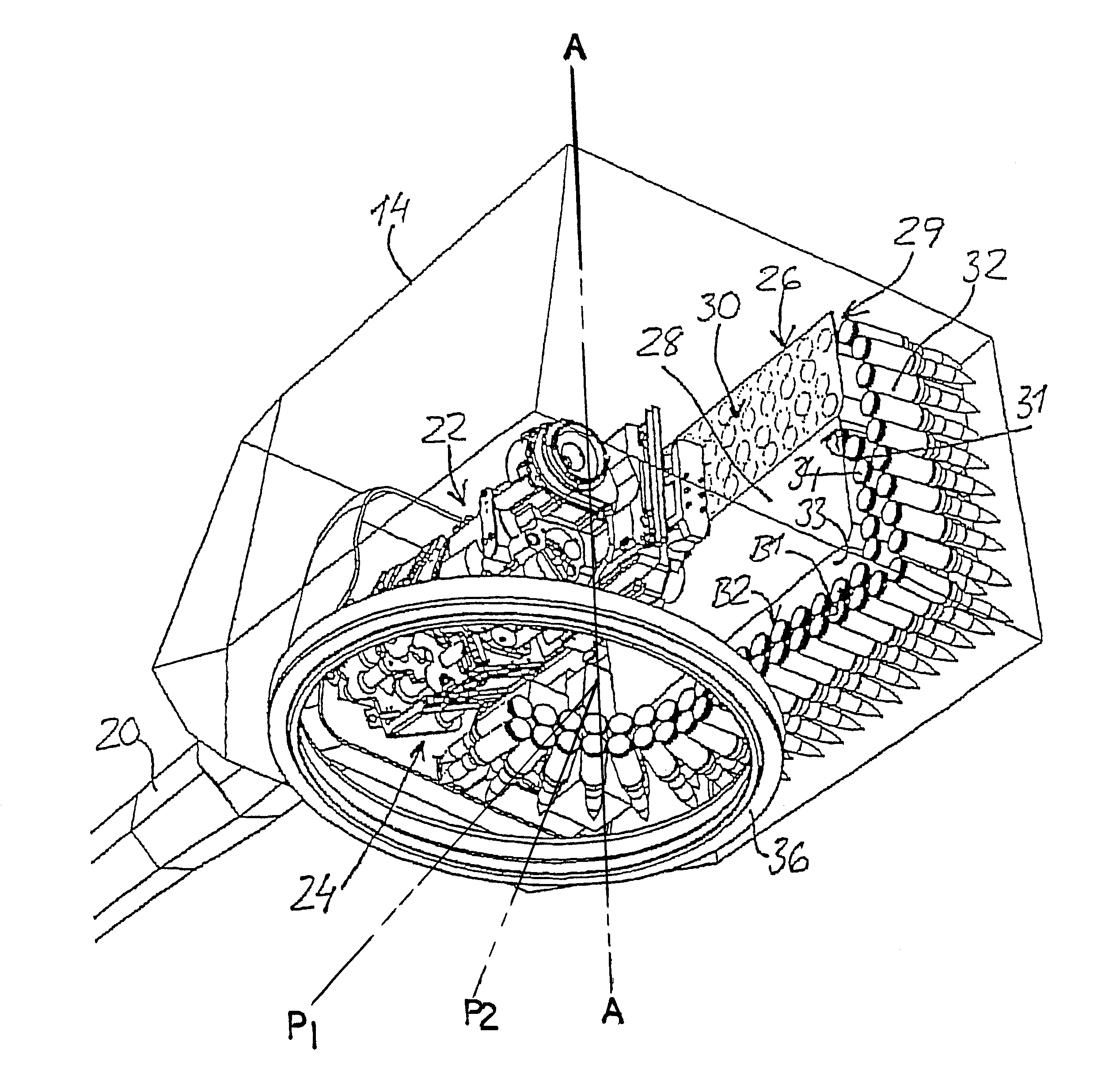 Turret for a combat unit