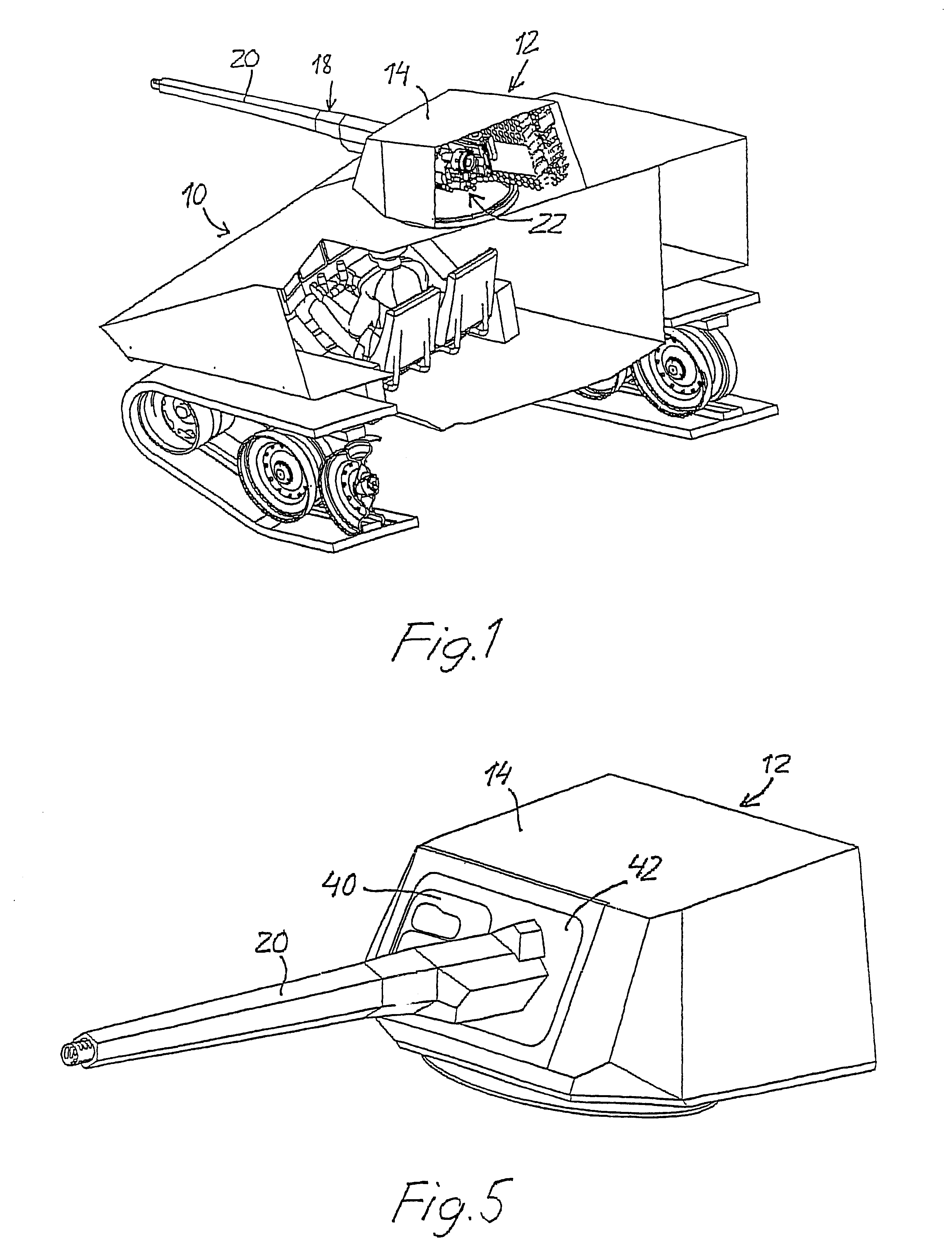 Turret for a combat unit