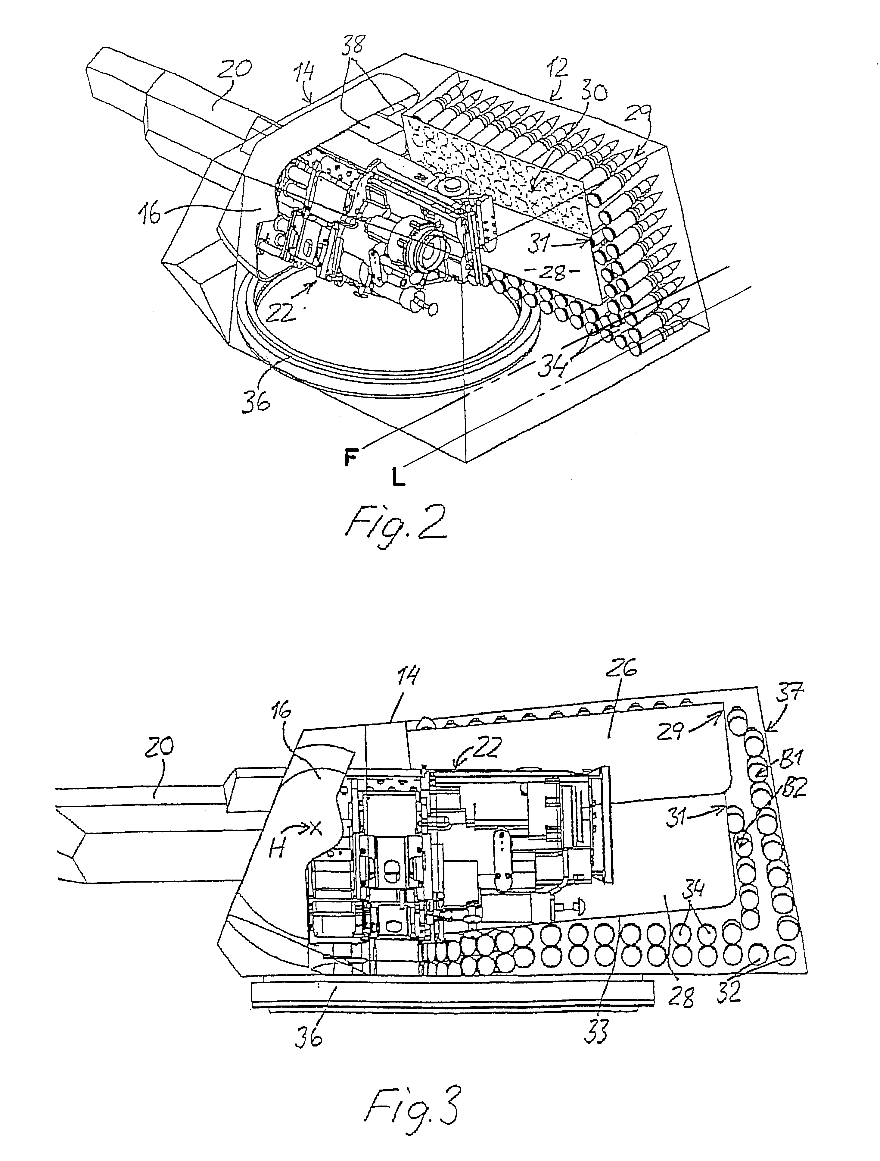 Turret for a combat unit