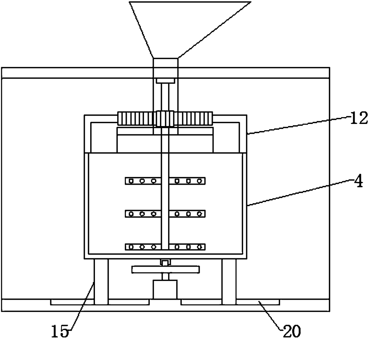 Double-side-rack type concrete mixing equipment