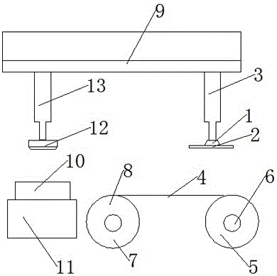 Automatic express bill pasting equipment